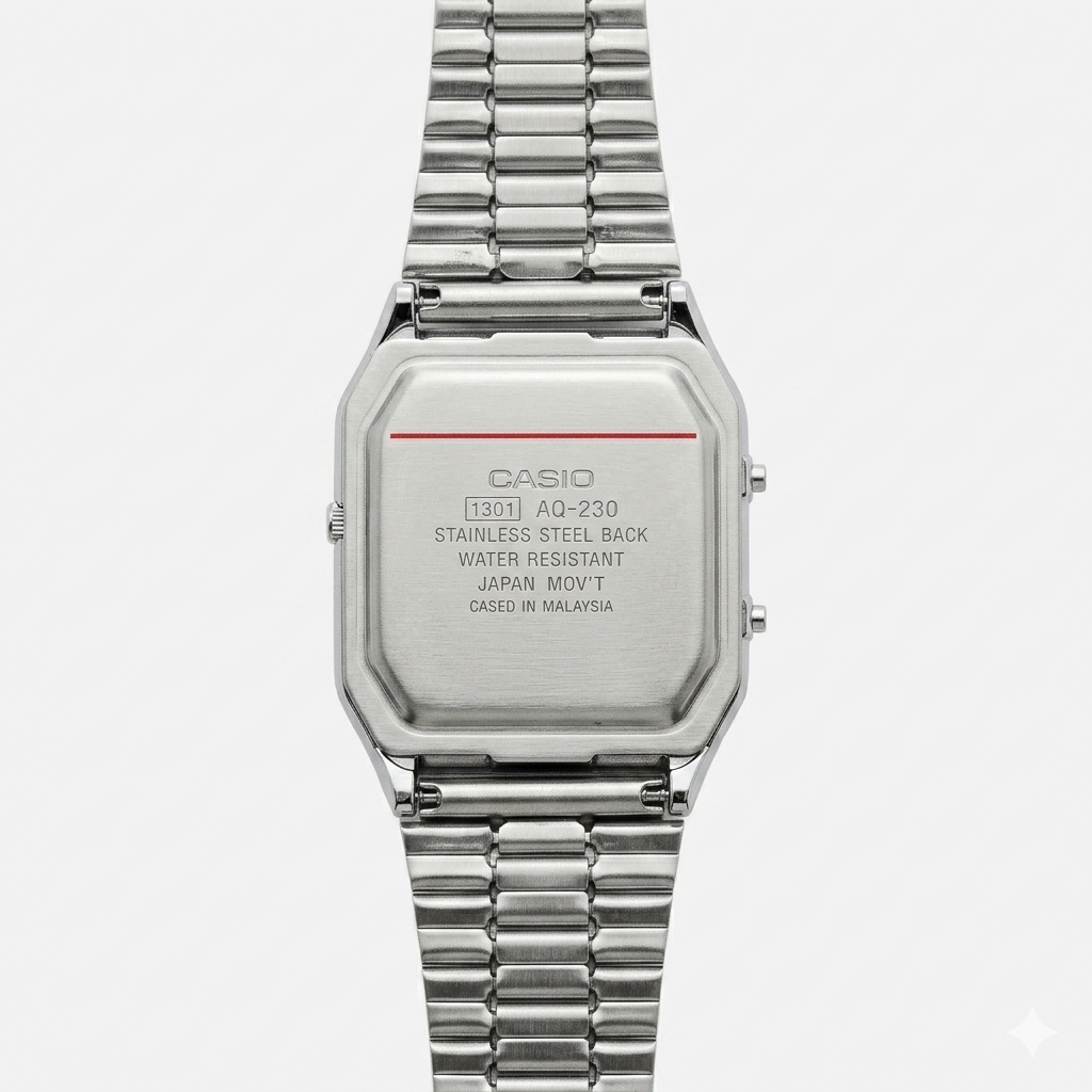 Casio Plateado AQ-230A